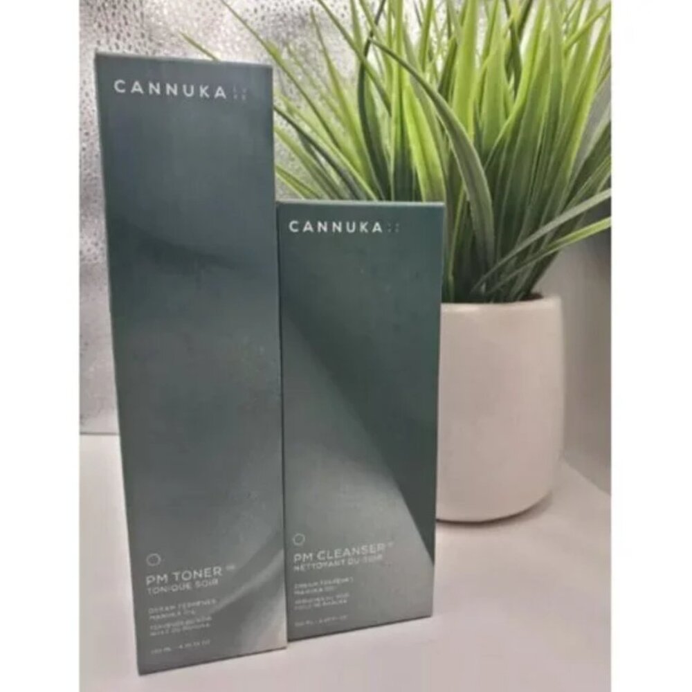 Cannuka Luxe Manuka Honey NIGHT TIME SET- 4oz PM Cleanser & 4oz PM Toner RT$96